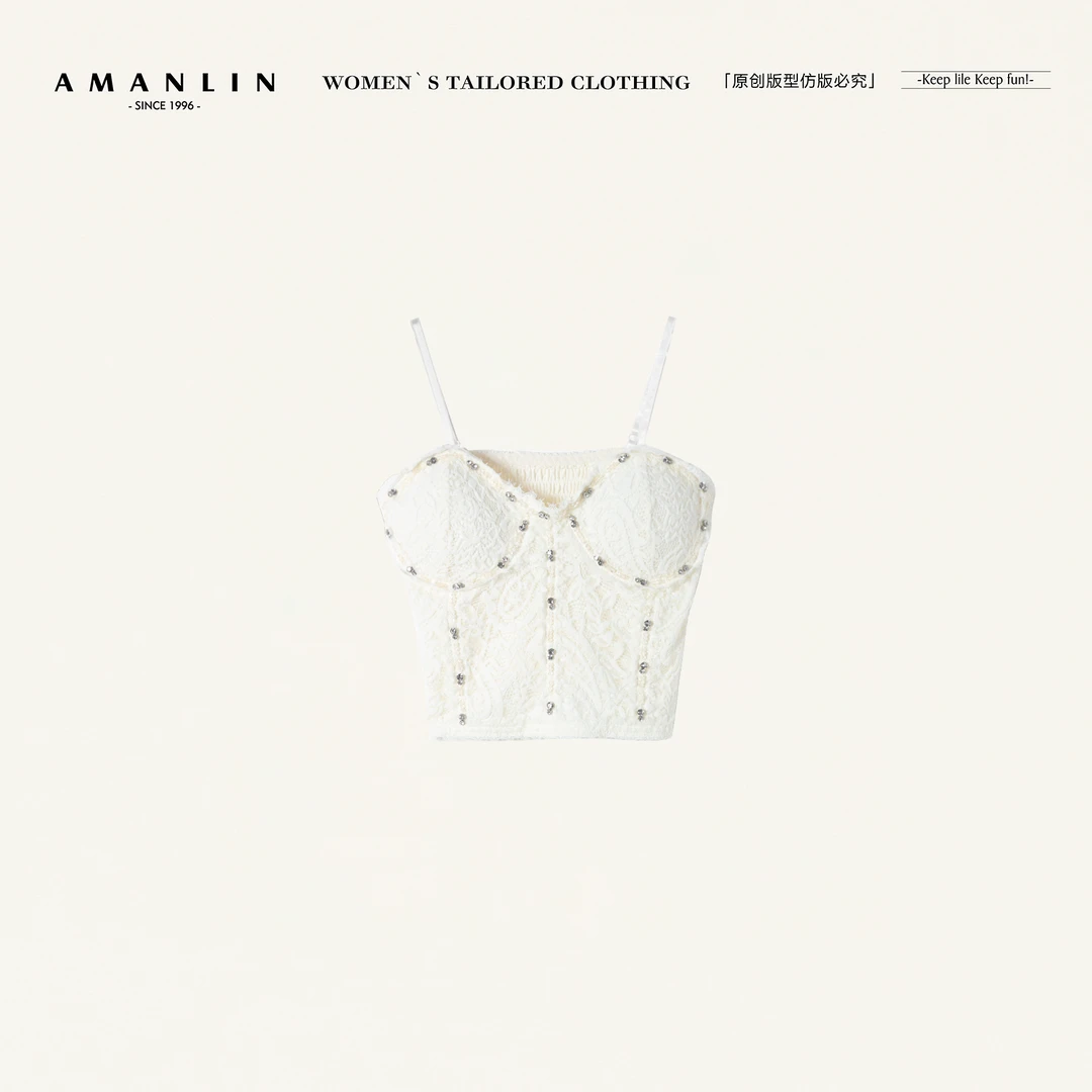 AMANLIN/阿谩琳欧若风春夏性感吊带女修身显瘦高级感美背Y596218