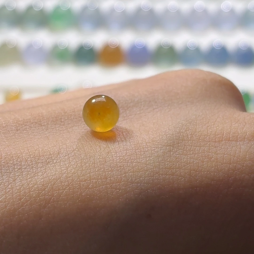 爱***海定制翡翠未镶嵌打孔发货不鉴赏卡6