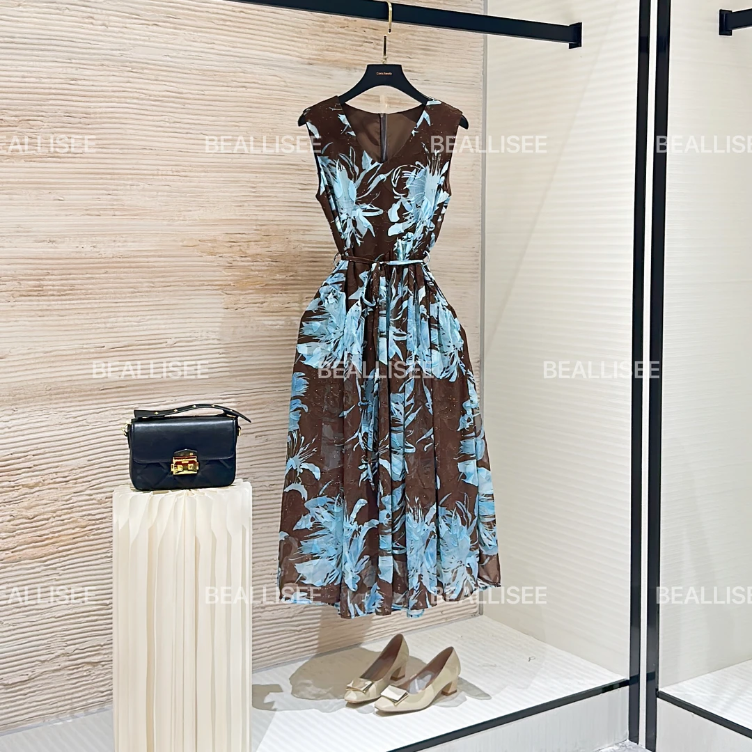 【宠粉价】度假风夏季新款无袖显瘦国风系减龄连衣裙气质W-A473