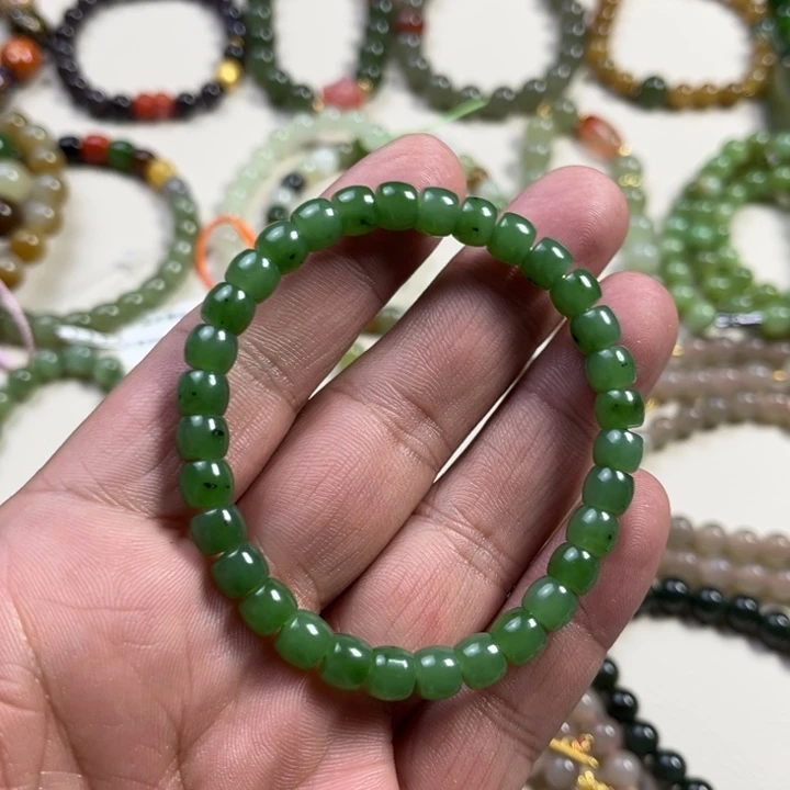 【闪购商品】和田玉（碧玉）手链未镶嵌