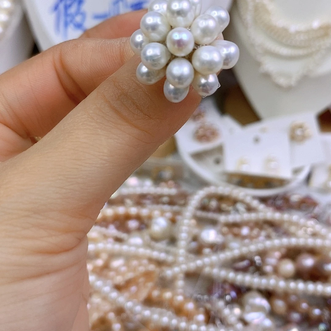 淡水珍珠手绳合金快**孩