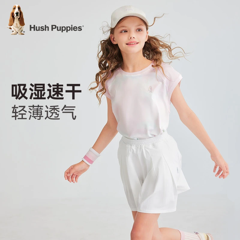 【速干无袖套装】暇步士童装2025年夏季新款吸湿透气可爱元气两件套