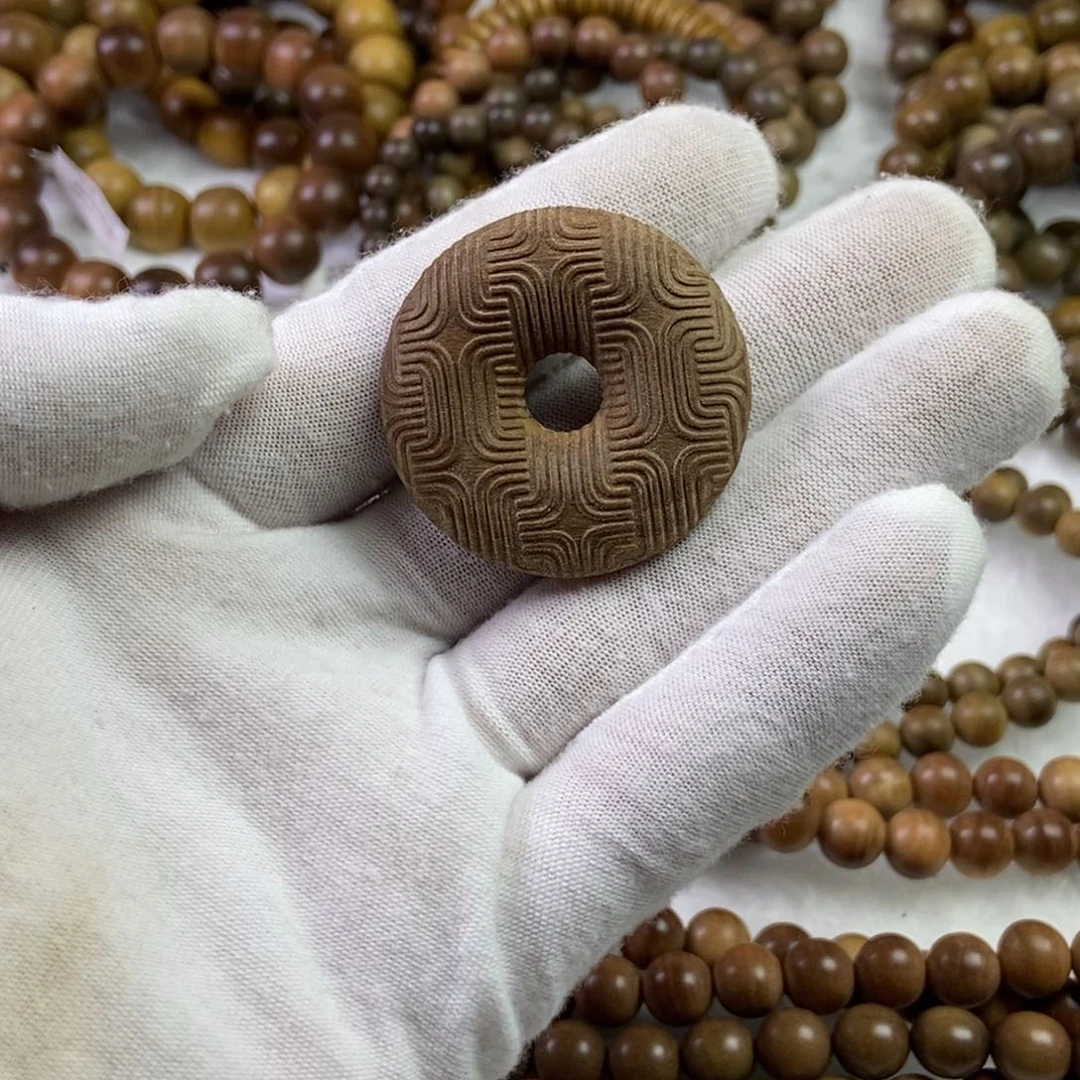 檀香木手串/手链平安扣