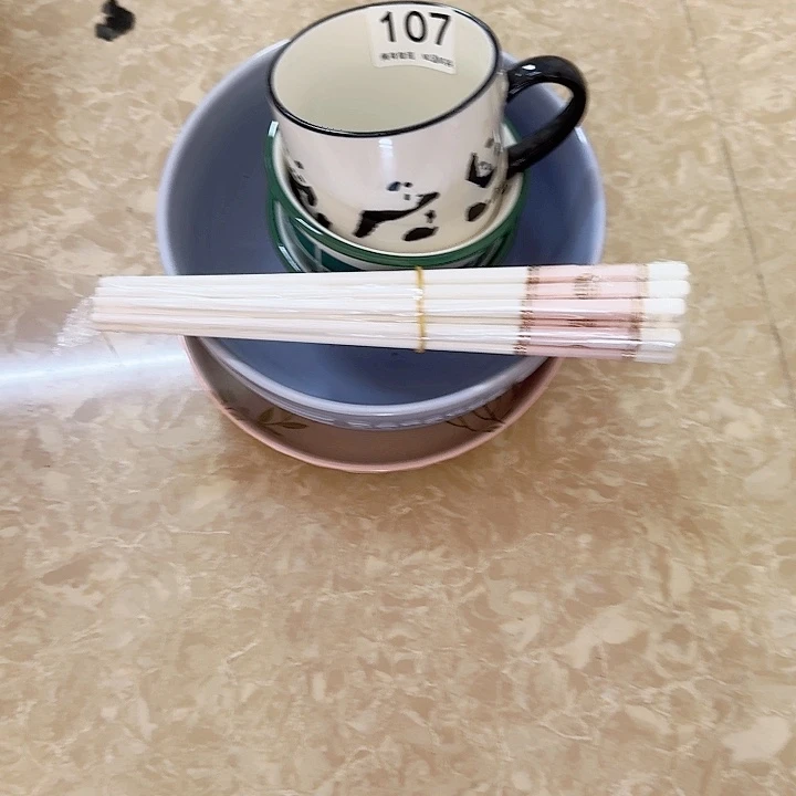 新骨瓷陶瓷碗107一叠