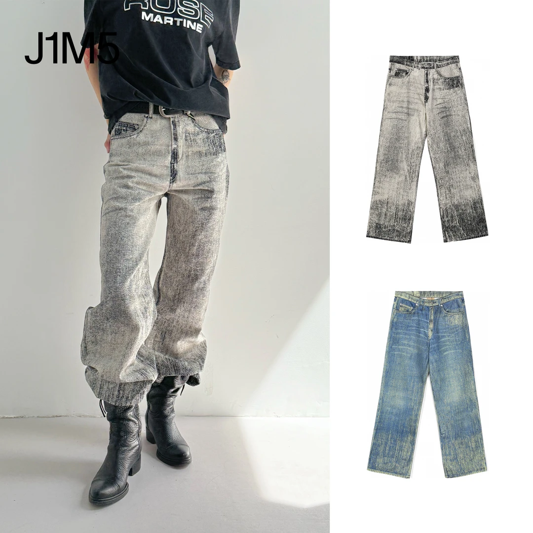 J1M5买手店 CAMPERLAB 25春夏 洗水油漆牛仔裤 设计师品牌