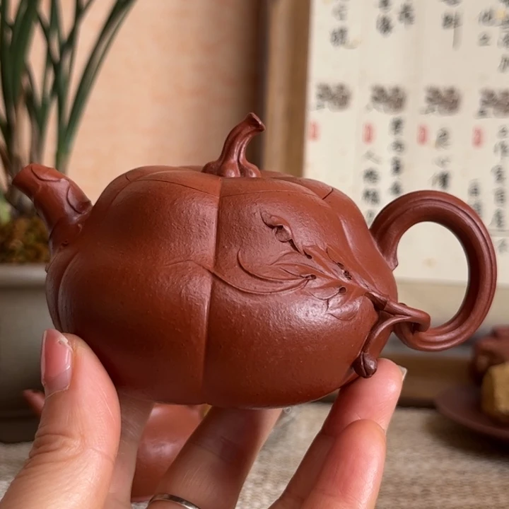 紫砂茶壶茶**陶南瓜 多福 无添加 全手工