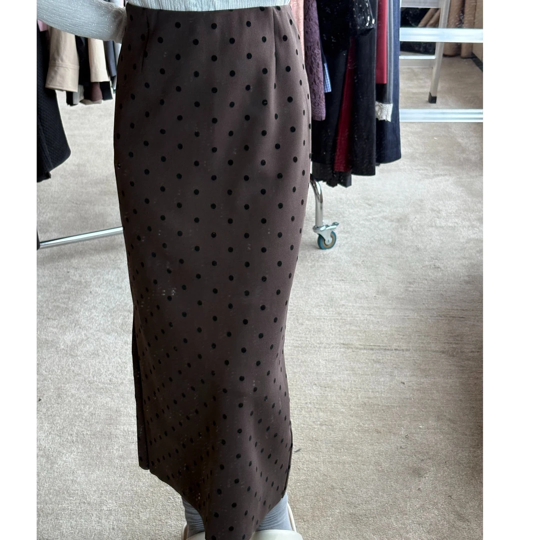 D30846南油爆款波点气质时尚半身裙