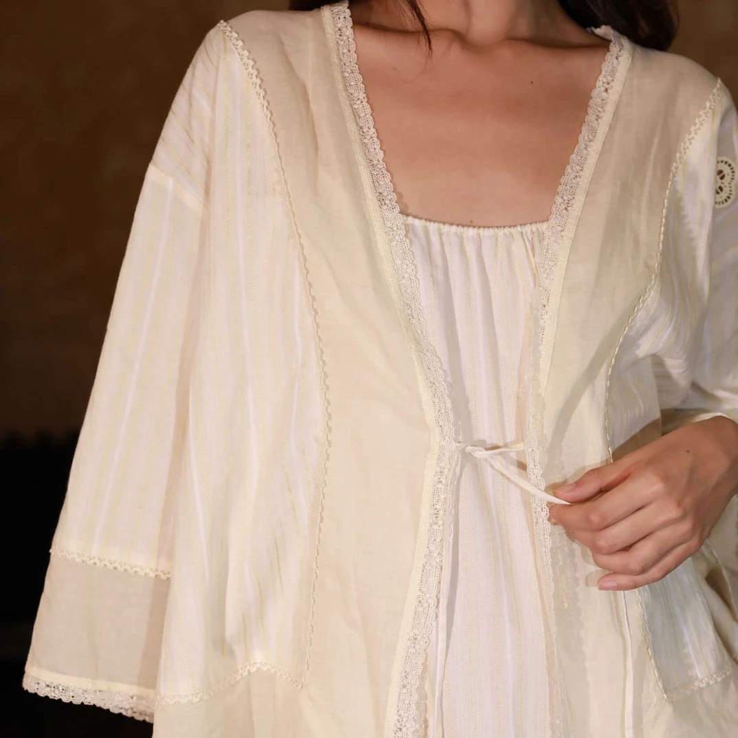 261-033朵朵可可春夏新款浮光树影系列单件可外穿外套