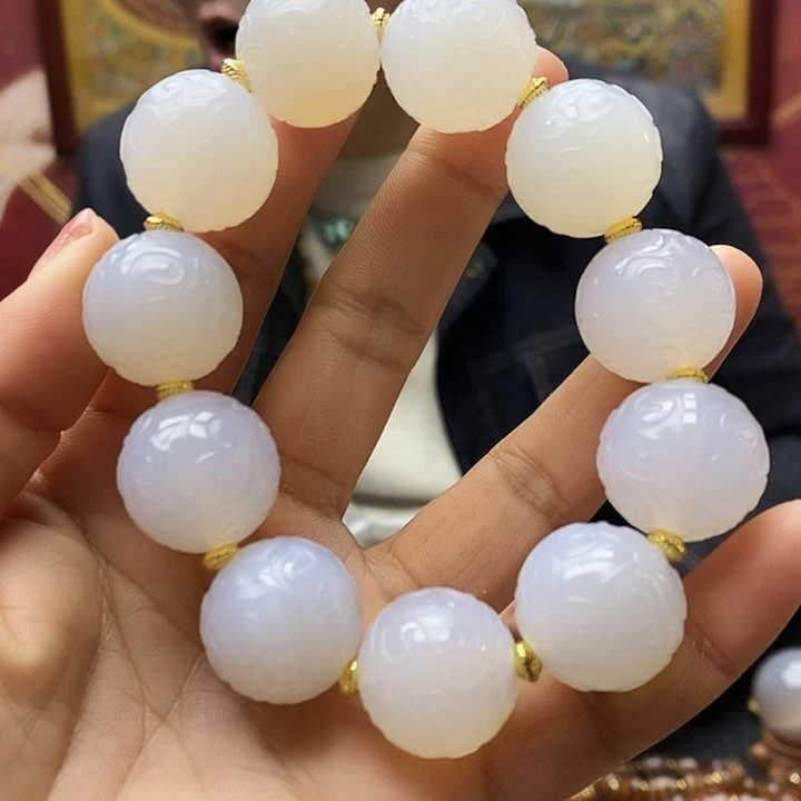 玛瑙/玉髓（覆膜）合金手链