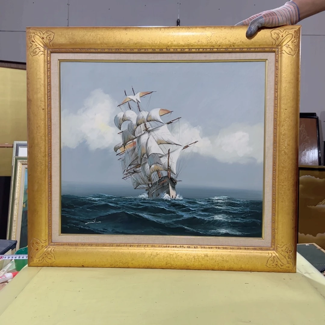 绘画K*C屏风框画茶空间设计