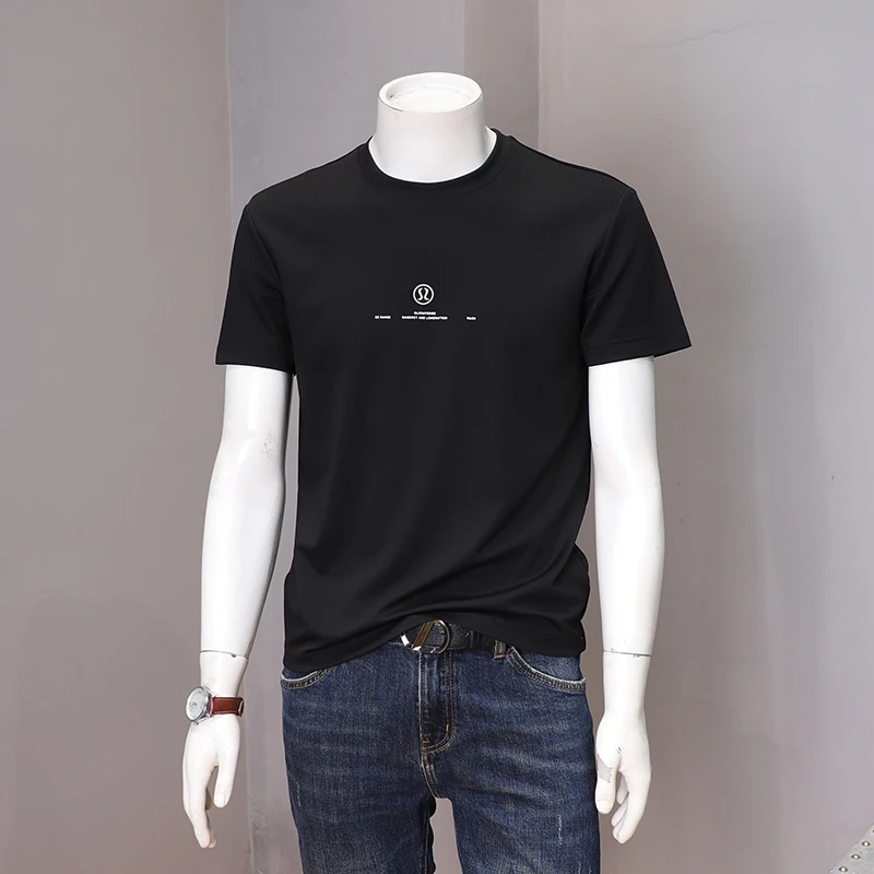 巴韦那奇男士夏季莫代尔棉短袖t恤衫韩版时尚青年简约半袖上衣男