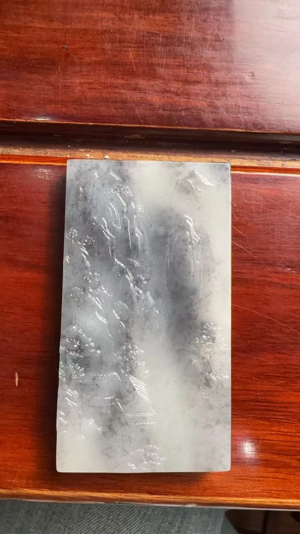 新疆和田玉山水牌