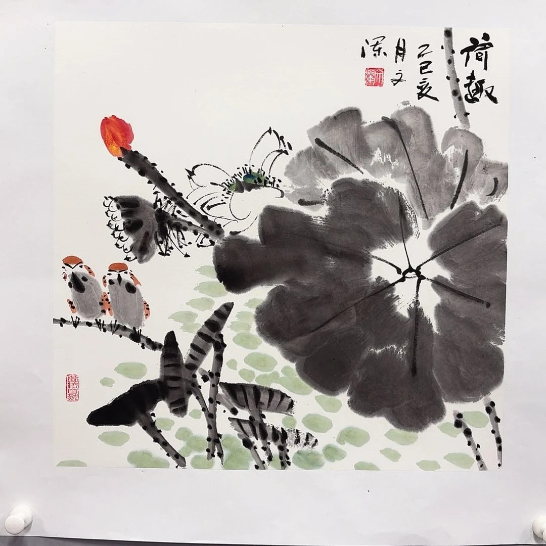国画亲笔手绘放心去藏