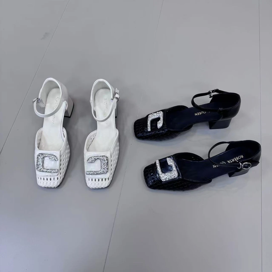 2025夏季新款时尚百搭韩版镂空赫本风休闲鞋 8307-2 AL