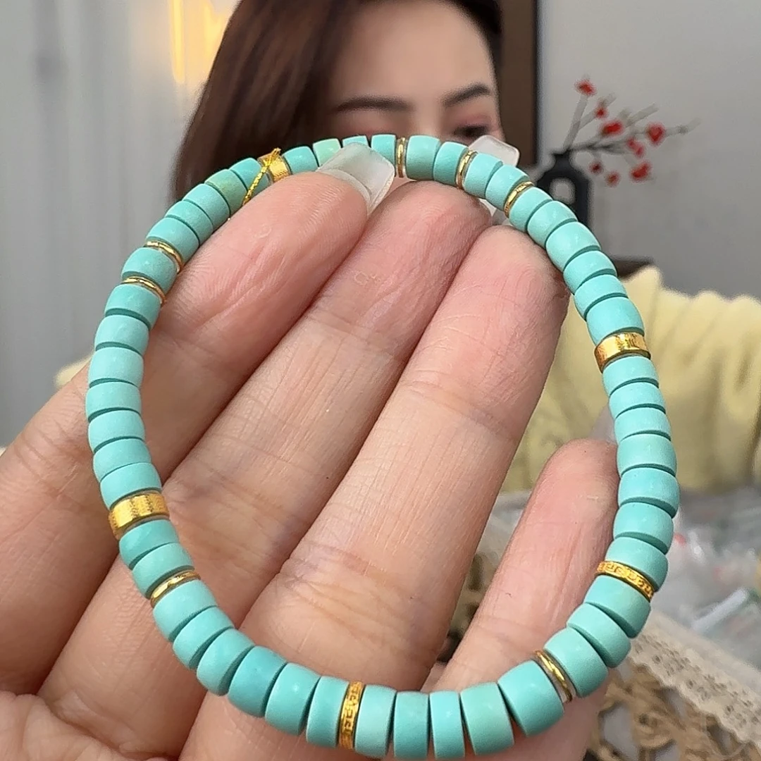 绿松石18K金镶嵌珠宝奇石