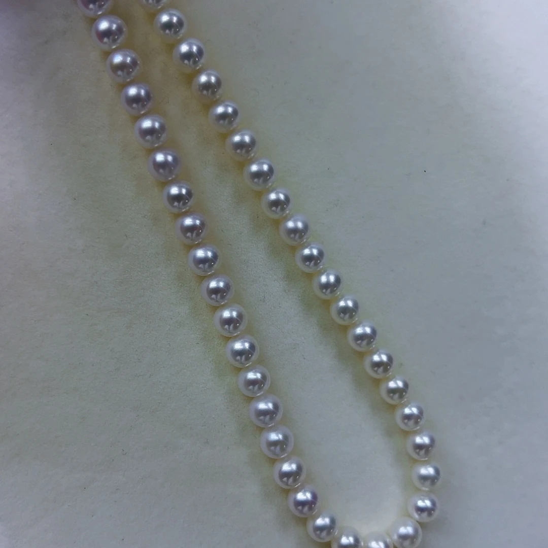 海***猫淡水珍珠银S925镶嵌颈饰