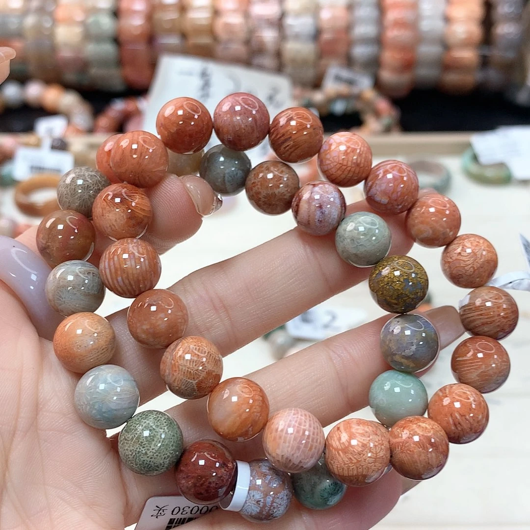 硅化珊瑚（珊瑚玉）手链未镶嵌爱****猫228