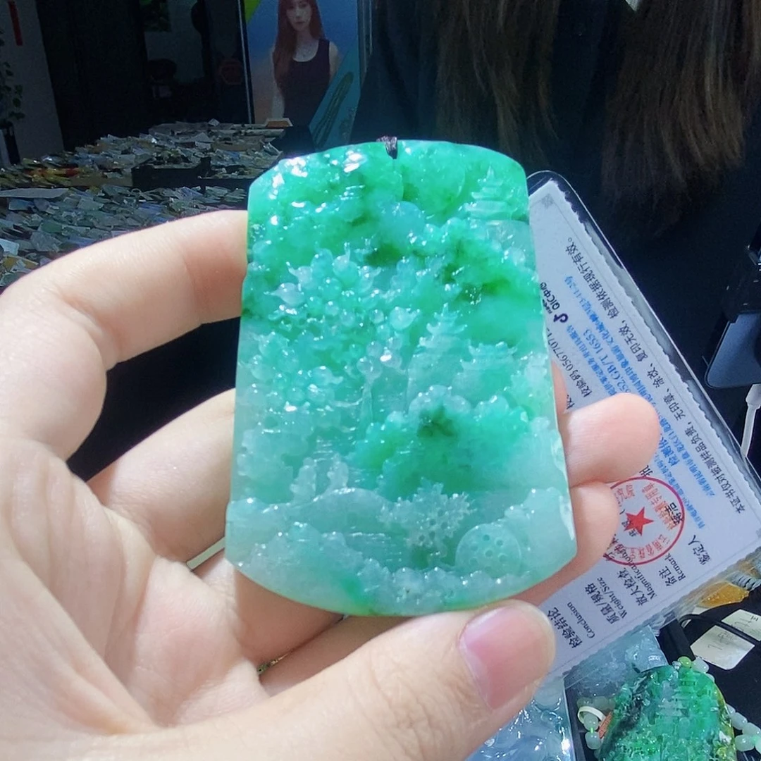 颈饰未镶嵌翡翠翡翠