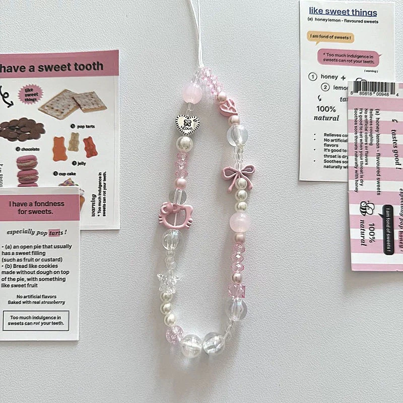 HelloKitty少女手机链挂绳ccd相机挂链挂件链条