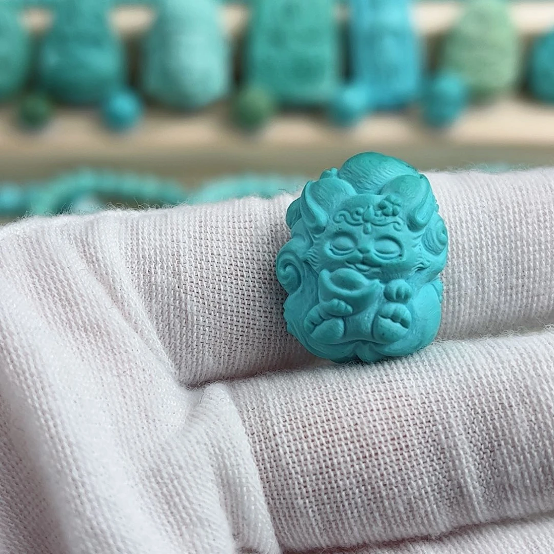 未镶嵌绿松石凤九