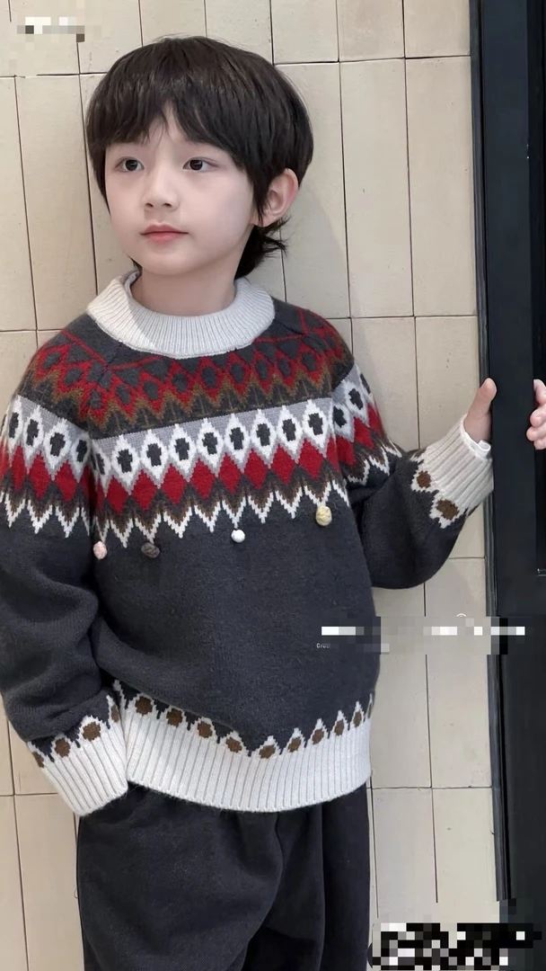 诺一妈推荐秋冬高品质潮童中大童童装宝宝上衣针织冬季冬款高领