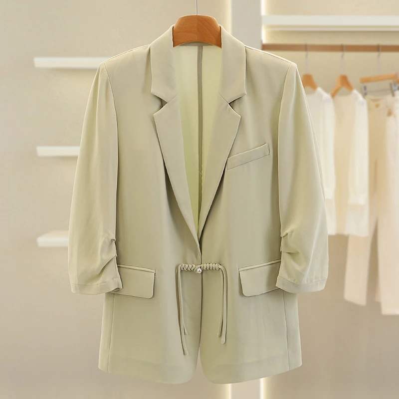 F4159-【摩】简约气质修身一粒扣西装#XMF57W004