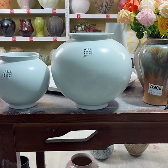 瓶高27口13。陶瓷花瓶摆件摆件。172