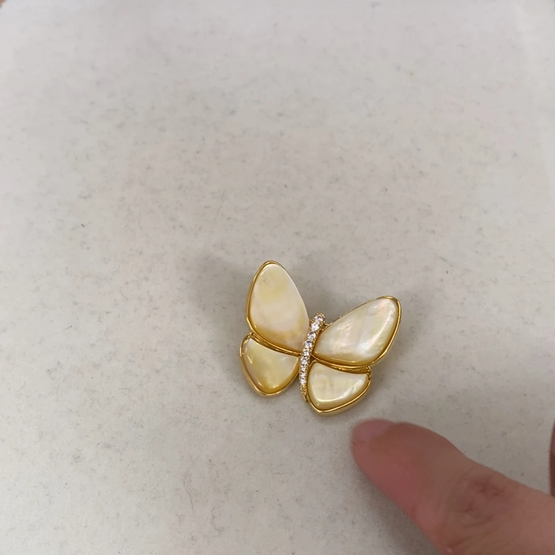 合金海水珍珠胸针