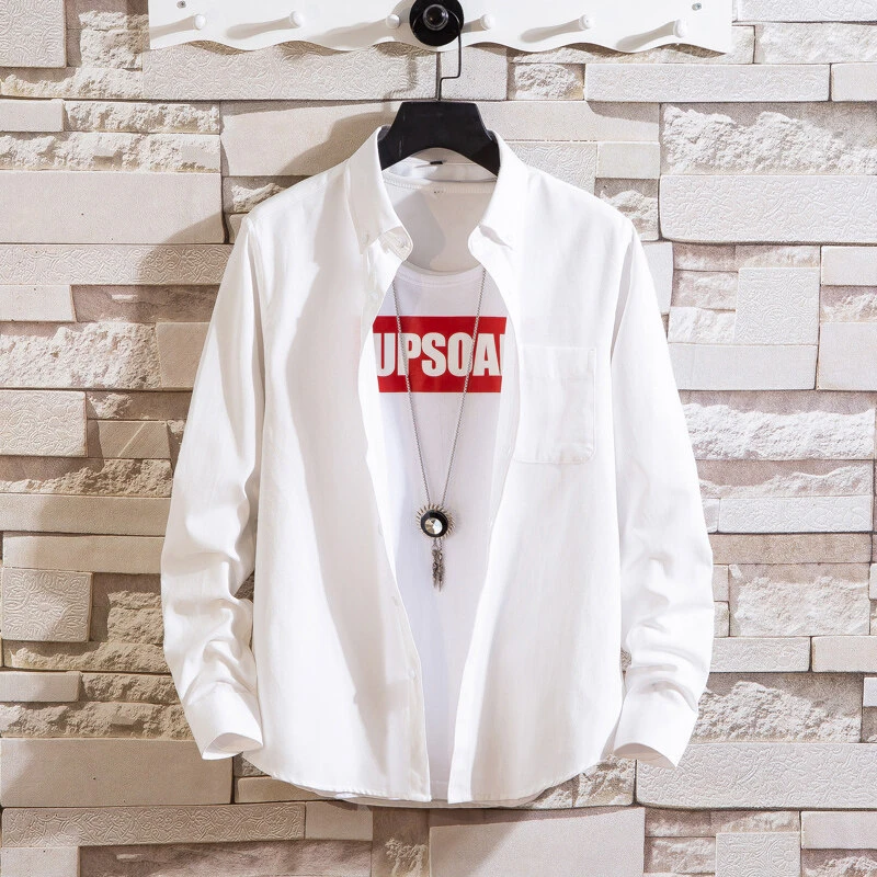 专业衬衫 新款秋季牛津纺长袖衬衫男商务休闲 走量