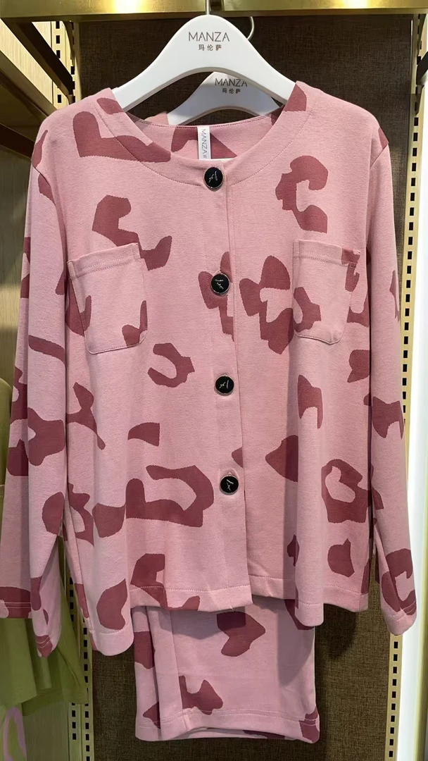 新品v领家居服小香风开衫家居服