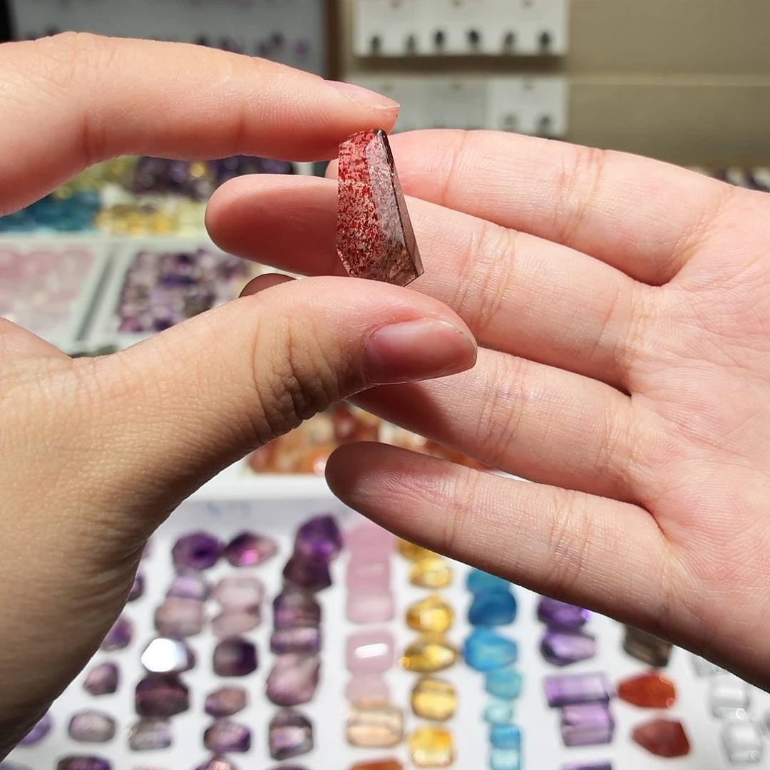 未镶嵌水晶吊坠(不含链)超七 随形 打孔定制不退换