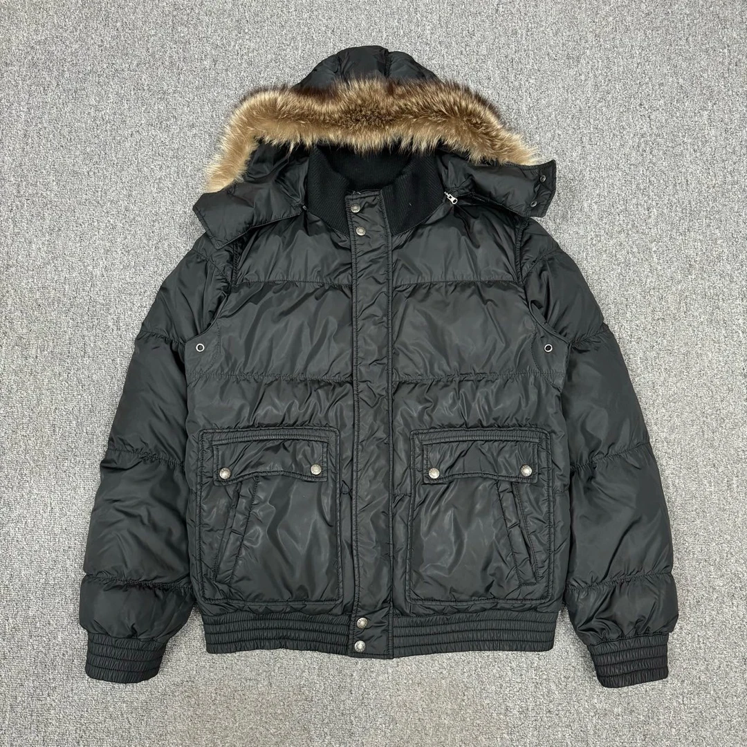 11710180 Prada普拉达 黑色连帽羽绒服 54码95新