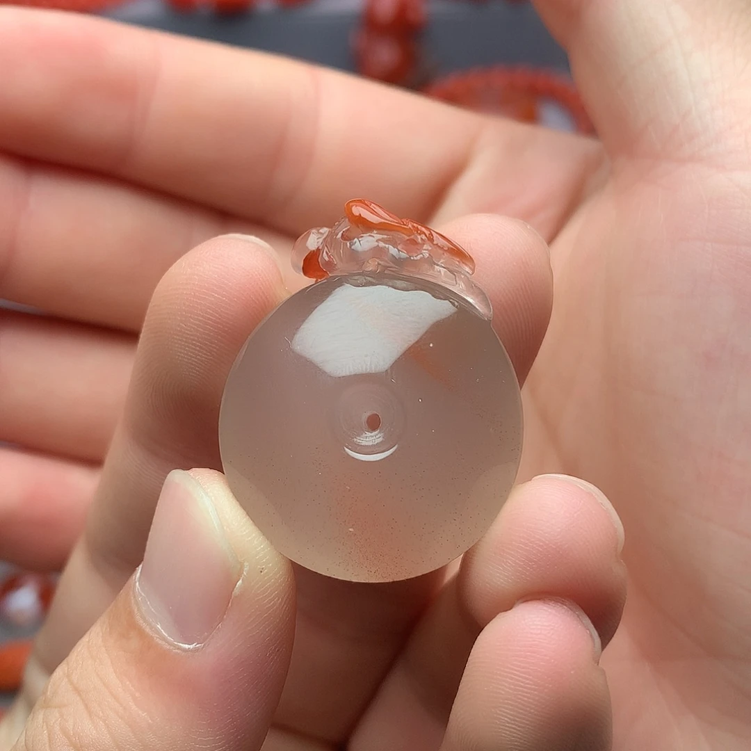 南红玛瑙未镶嵌1冰飘平安扣