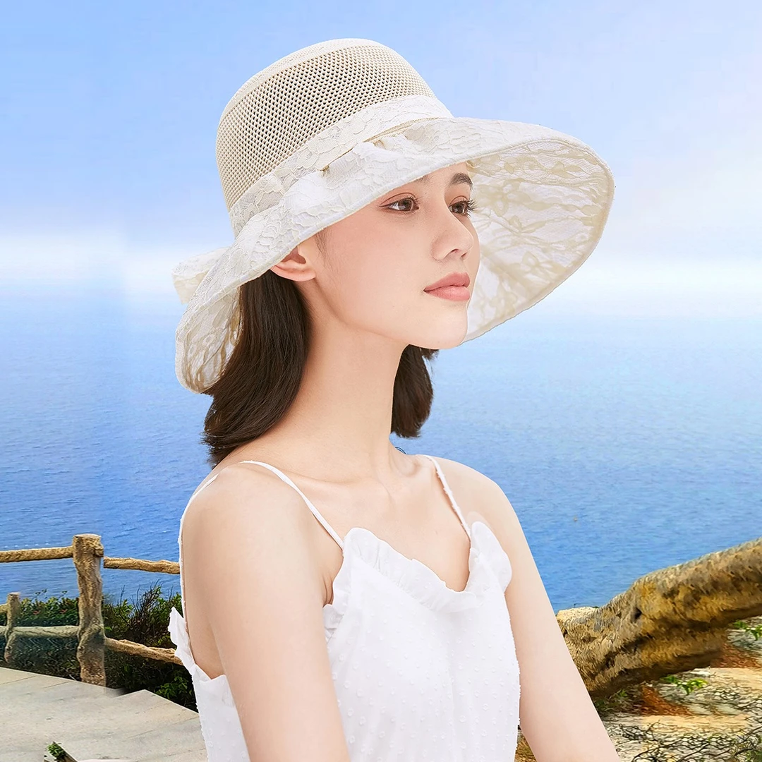 帽子女款太阳帽网红款防晒帽女士高档帽子外出防晒海边遮阳帽