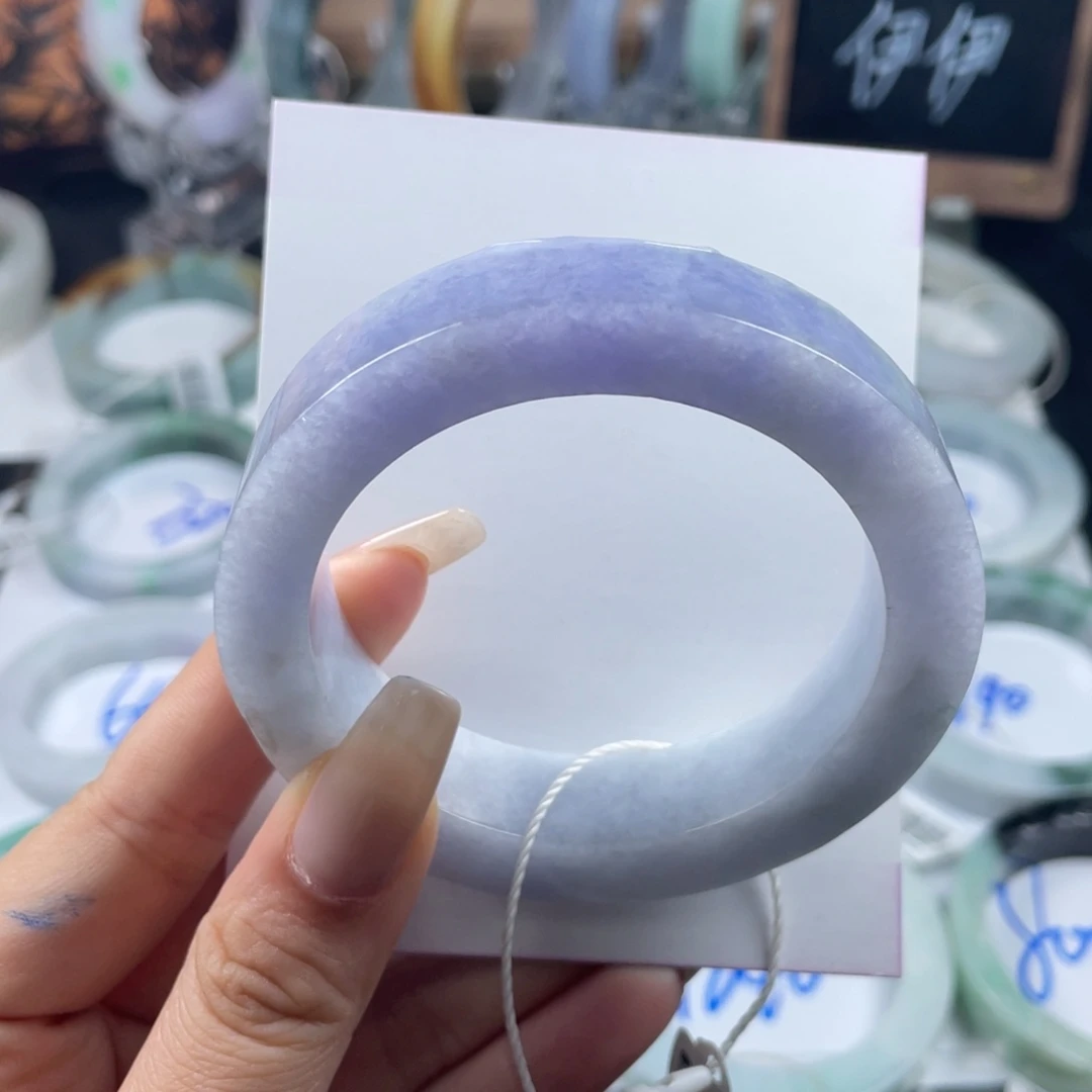 定制翡翠未镶嵌翡翠手镯基地质检发货