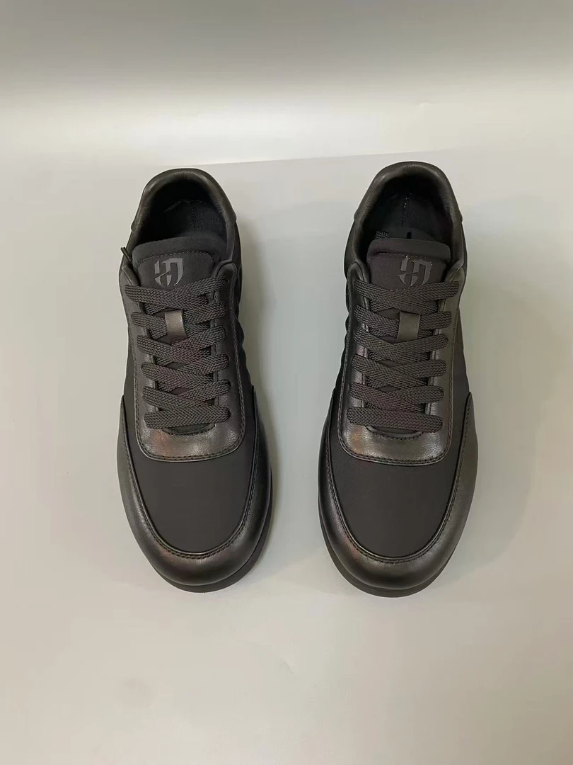 A02-9广州男款时尚潮鞋夏季透气百搭鞋网布配牛皮轻便舒适休闲鞋