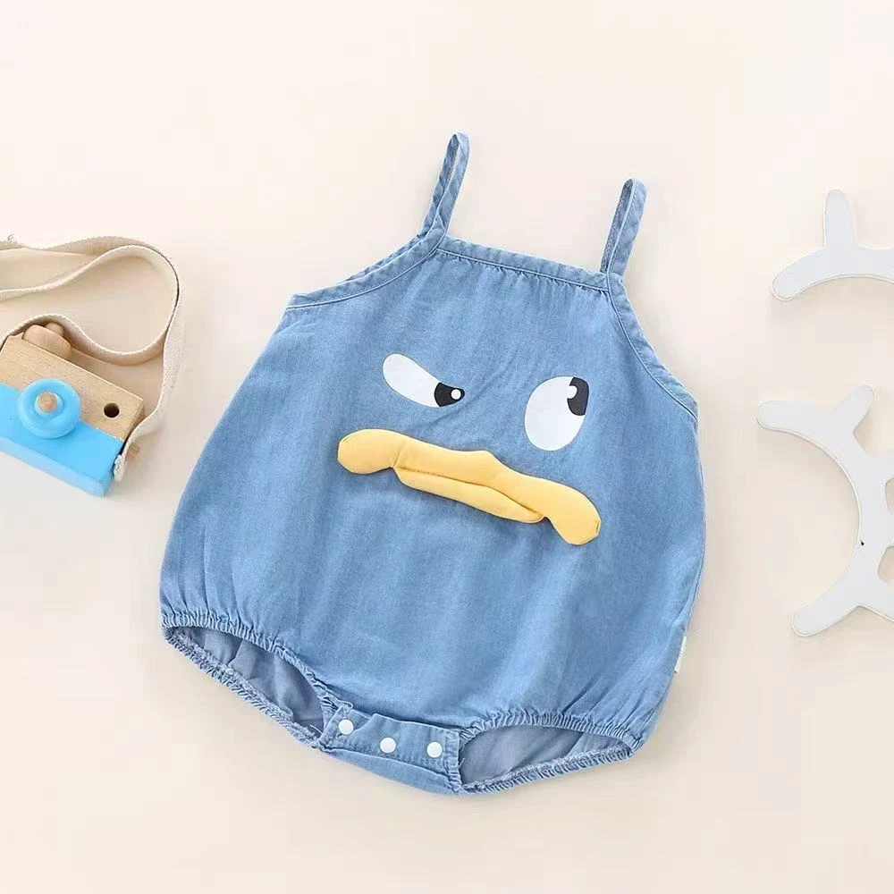 【暖暖专属】宝宝搞怪鸭吊带包屁衣