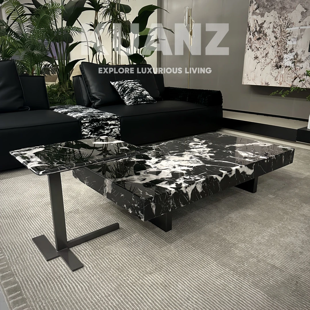 KUANZ  宽窄丨意式极简风方形大理石茶几网红家具【宽窄盒子】