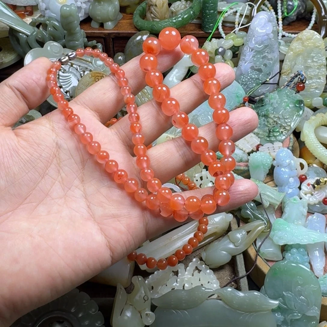 南红玛瑙手链未镶嵌z****o