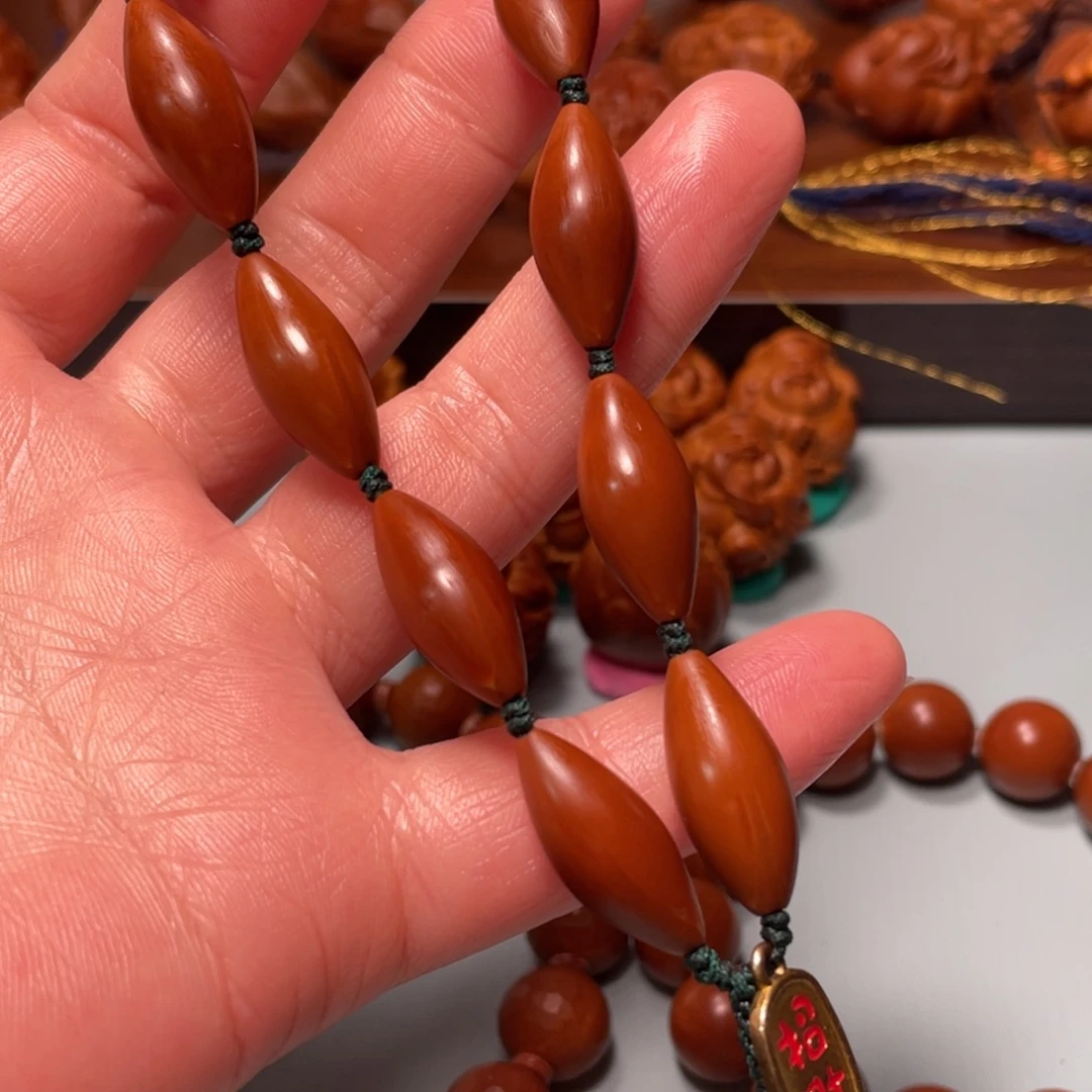 橄榄核手串/手链0.9手工打磨柳叶核