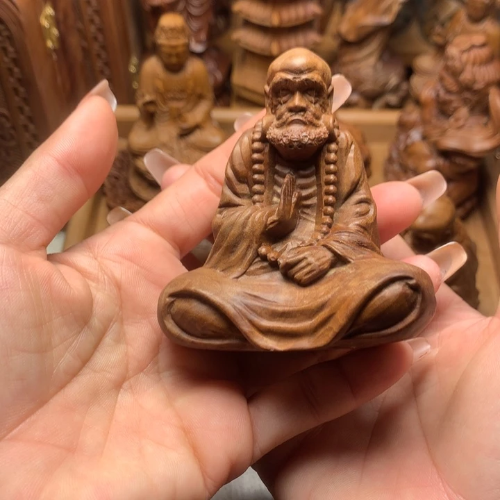 檀香木其他老山檀香手把件瑕疵