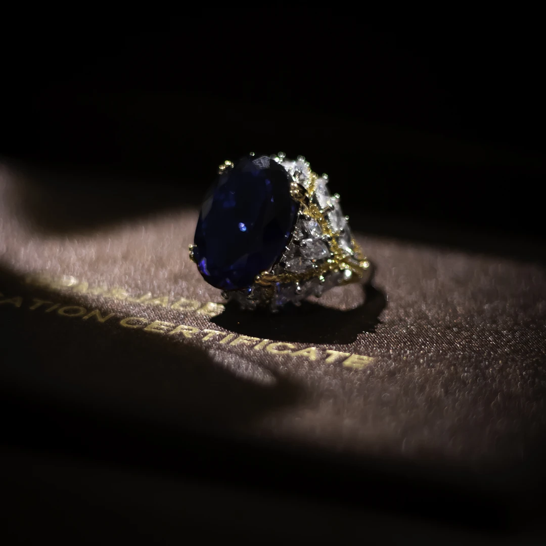 铜合金仿水晶戒指 4556】周年珍藏英｜经典原标克拉款CrownFrett