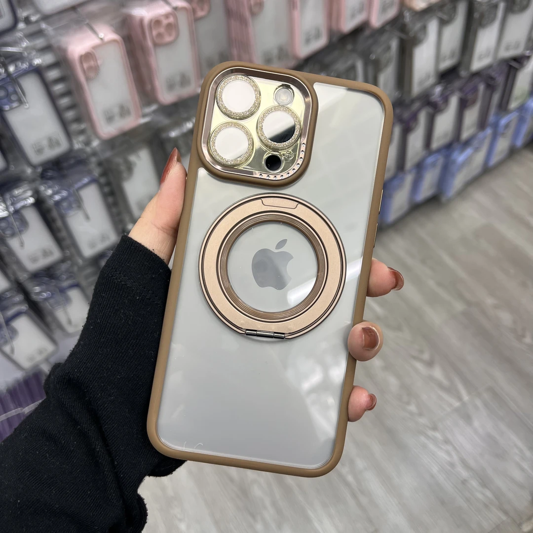 适用苹果16promax手机壳360°磁吸支架高清高透16pro防摔镜头可拆