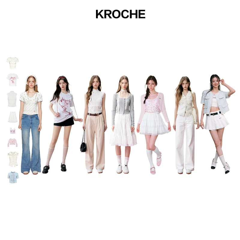【雪宝专享】Kroche 短袖/外套/背心/马甲/半身裙/T恤/衬衫