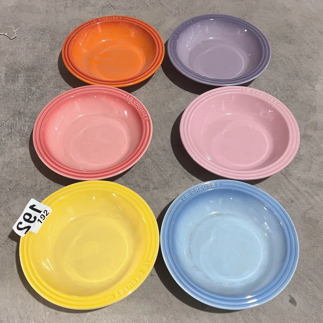 陶瓷 大餐前 黄 深粉 天蓝 马卡龙粉 紫 橙色