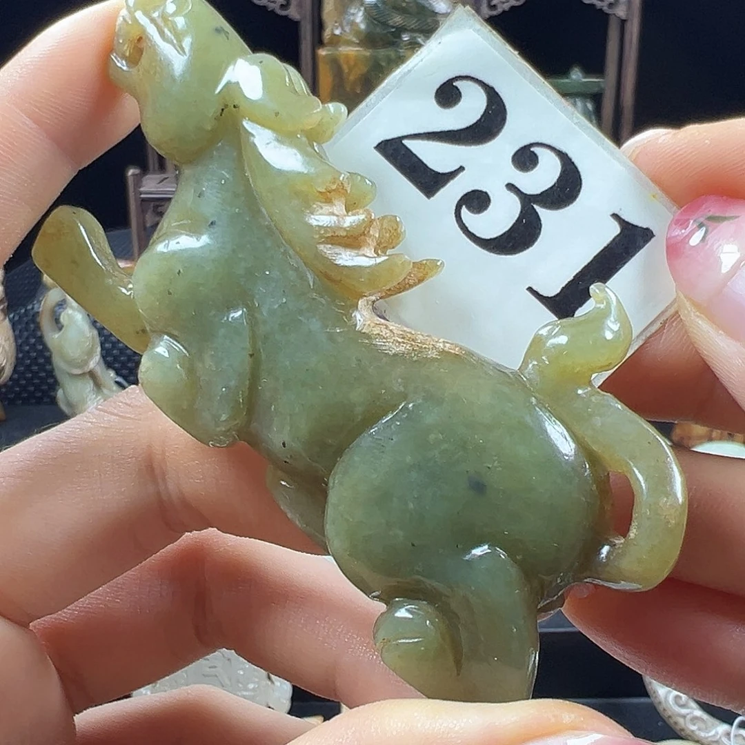 和田玉未镶嵌挂件