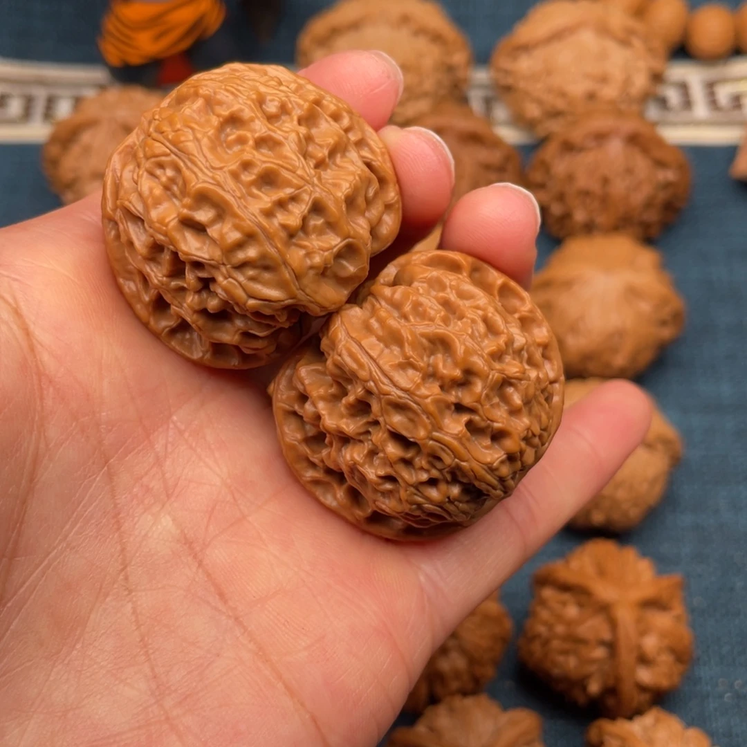 文玩核桃把件38球苹果