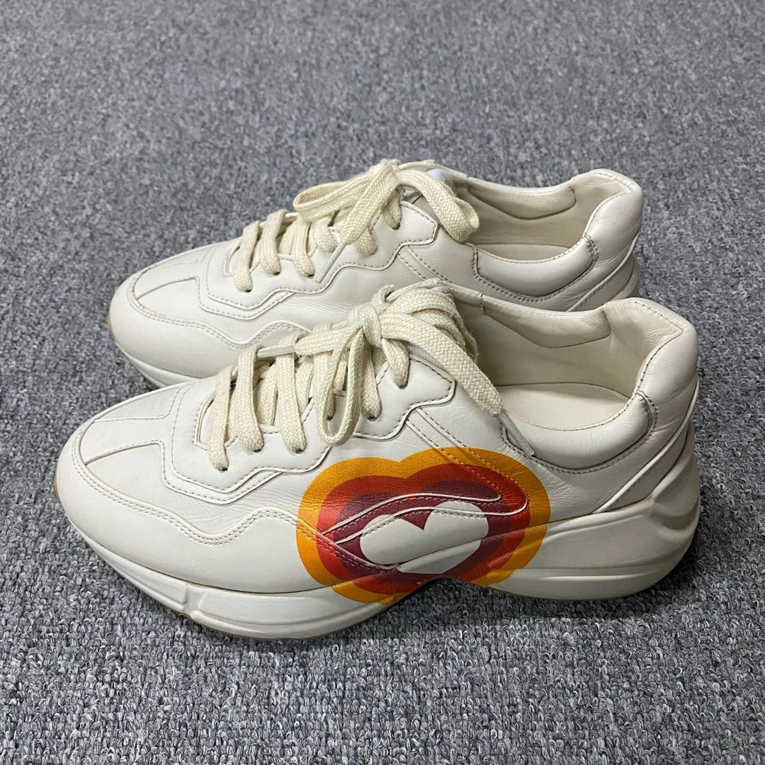 90新 GUCCI/古驰 9新/36码/爱心logo老爹鞋/BF00373