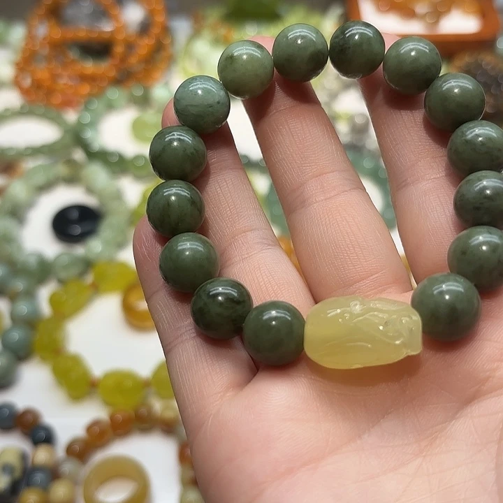 蛇纹石玉未镶嵌手串