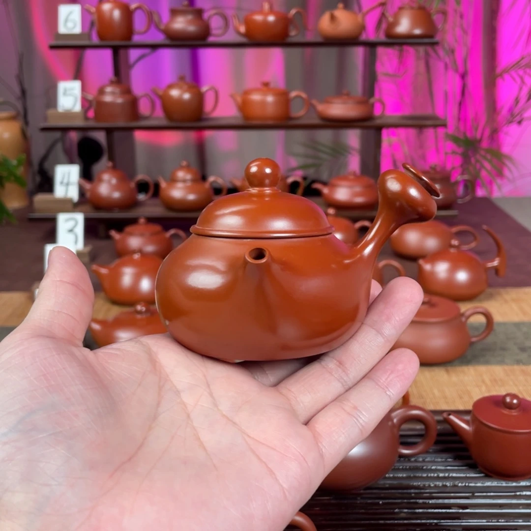 陈***）茶壶紫砂精工侧把